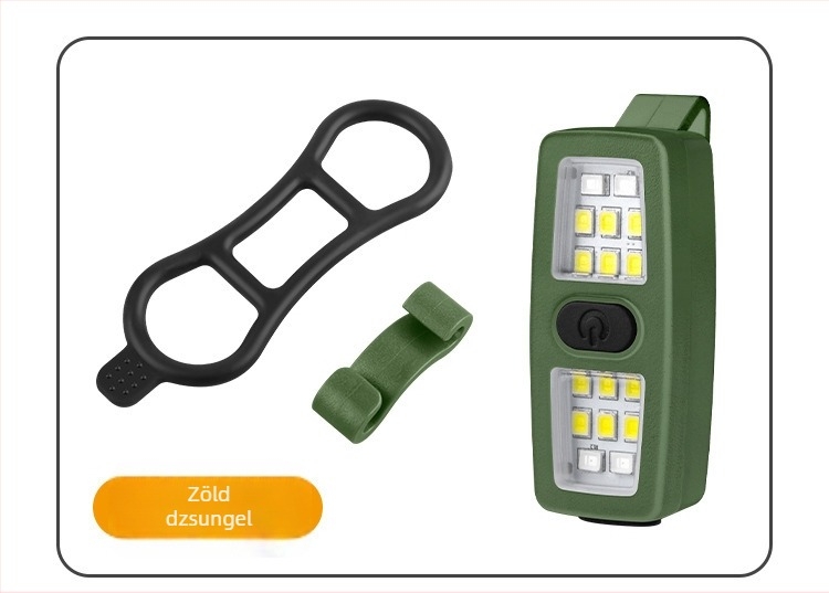 Odakon kerékpár hátsó LED klipszlámpa USB-vel, villogó mód éjszakai tekeréshez