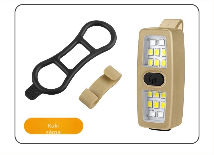 Odakon kerékpár hátsó LED klipszlámpa USB-vel, villogó mód éjszakai tekeréshez