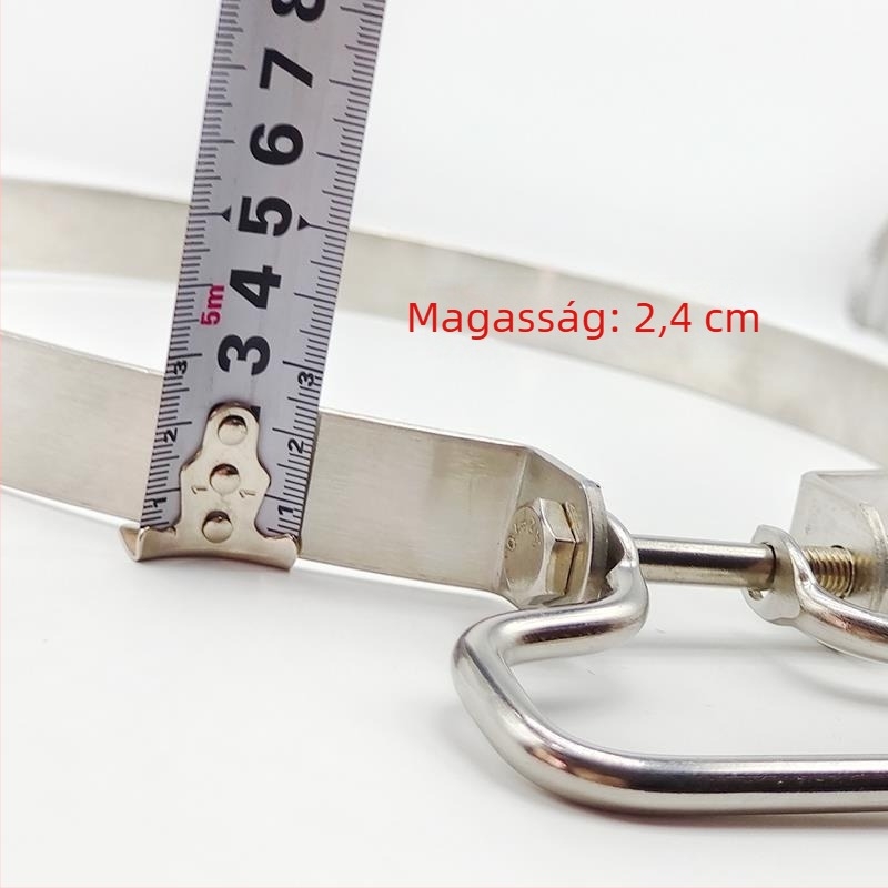 Rozsdamentes acél vágódeszka megerősítő gyűrű, kerek gyűrű, csúszásmentes, konyha