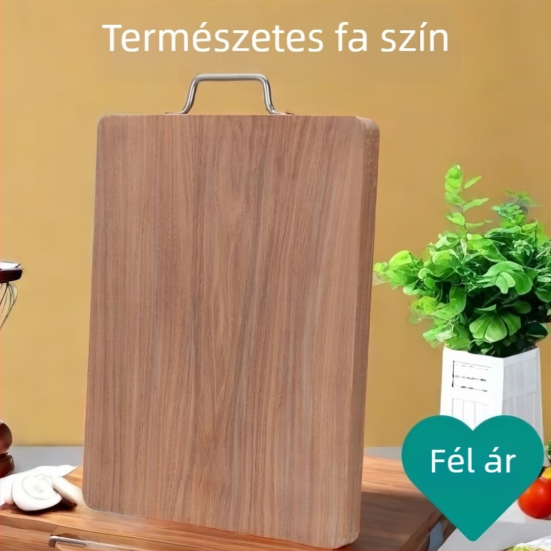 Rosewood vágódeszka, tömörfa, kettős oldalú konyhai vágódeszka, nagy, antibakteriális, vastag felület