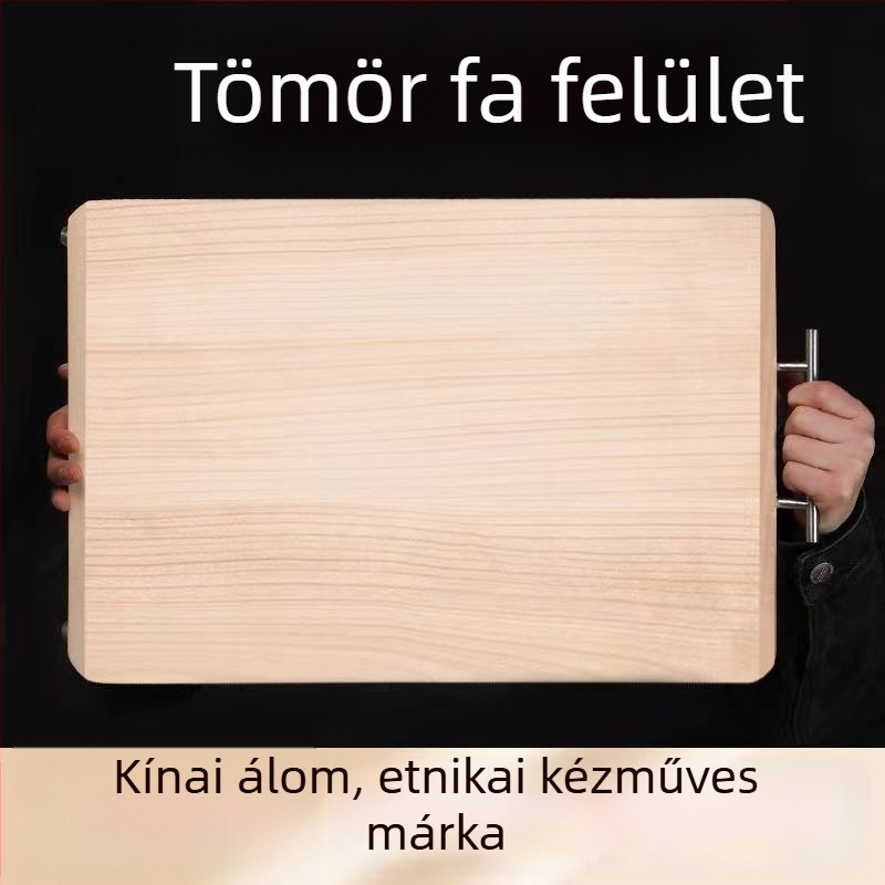 Fűzfa vágódeszka – extra nagy méret, konyhai vágáshoz, tészta nyújtásához és dagasztáshoz