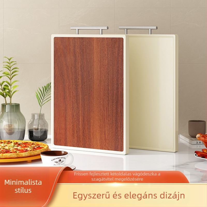 Műanyag vágódeszka készlet — antibakteriális, penészálló, csúszásmentes, kétoldalas, élelmiszer-minőség