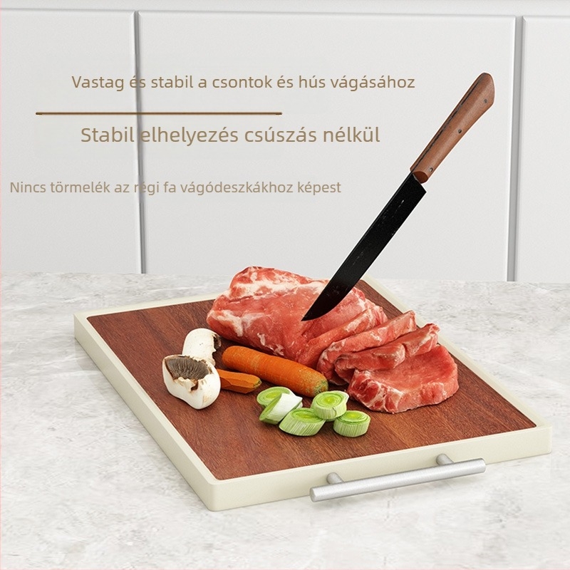 Műanyag vágódeszka készlet — antibakteriális, penészálló, csúszásmentes, kétoldalas, élelmiszer-minőség