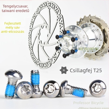 Hegyi kerékpár tárcsafék csavarok — Torx T25 fej, hatszögletű beépítés, HS1/G3, JSHOU BIKE
