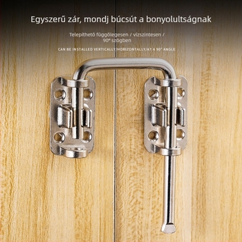 Többszögű ajtózár, ötvözet zinc, polírozott elektroplakált felület, Huamen intelligent manufacturing, modern egyszerű stílus