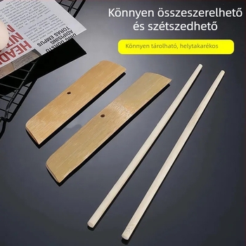 Five Strokes Bambusz palacsinta eszköz készlet sokmagvas, gyümölcsös és tojásos palacsintákhoz, bambusz reszelő és kaparó – testreszabható logó