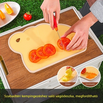 Élelmiszer-minőségű szilikon bébi hozzátáplálás vágódeszka, kétoldalas csúszásmentes, otthoni használatra – gyümölcs és zöldség vágásához
