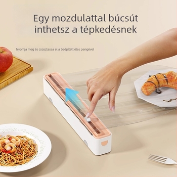 Élelmiszer-minőségű műanyag fólia vágó, mágneses, otthoni hűtőszekrényhez és konyhához