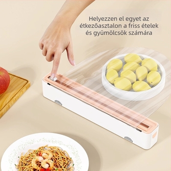 Élelmiszer-minőségű műanyag fólia vágó, mágneses, otthoni hűtőszekrényhez és konyhához