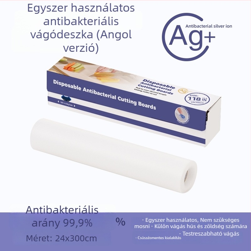 Egyszer használatos vágódeszka alátét, otthoni használatra, csúszásmentes, antibakteriális