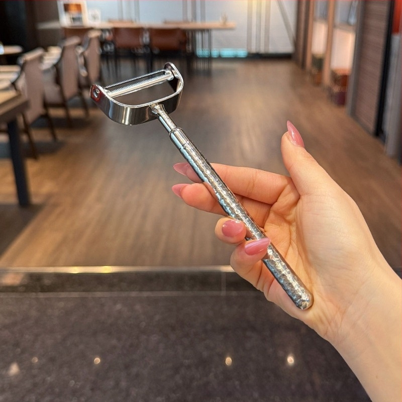 CHENGXI hámozó kés hammered felülettel, 304 rozsdamentes acél, logó nyomtatás elérhető, testreszabás