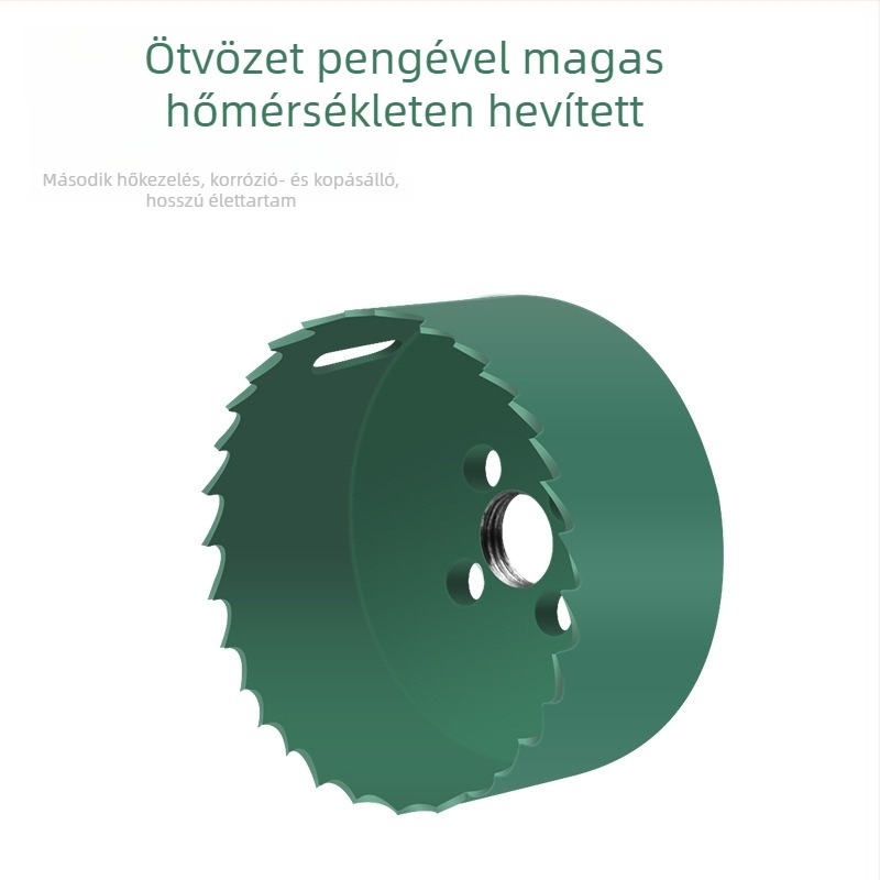 Lyukfúró beépíthető spotlámpákhoz, keret nélküli, gipszkarton mennyezethez és ácsmunka