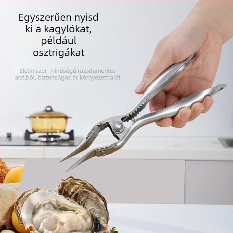 Rozsdamentes acélból készült, többfunkciós nyitó durian és osztriga számára — modern minimalist stílus, 430 rozsdamentes acél, testreszabás elérhető