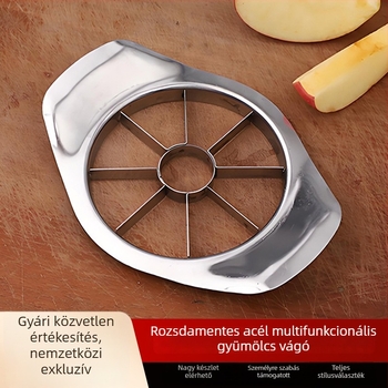 Gyümölcs szeletelő és magkivágó | Rozsdamentes acél, háztartási eszköz, 3 az 1-ben