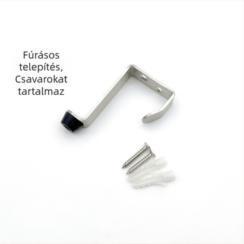 304 rozsdamentes acél ajtóstop, brushed felülettel, falra szerelhető, light luxury stílus