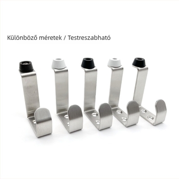 304 rozsdamentes acél ajtóstop, brushed felülettel, falra szerelhető, light luxury stílus