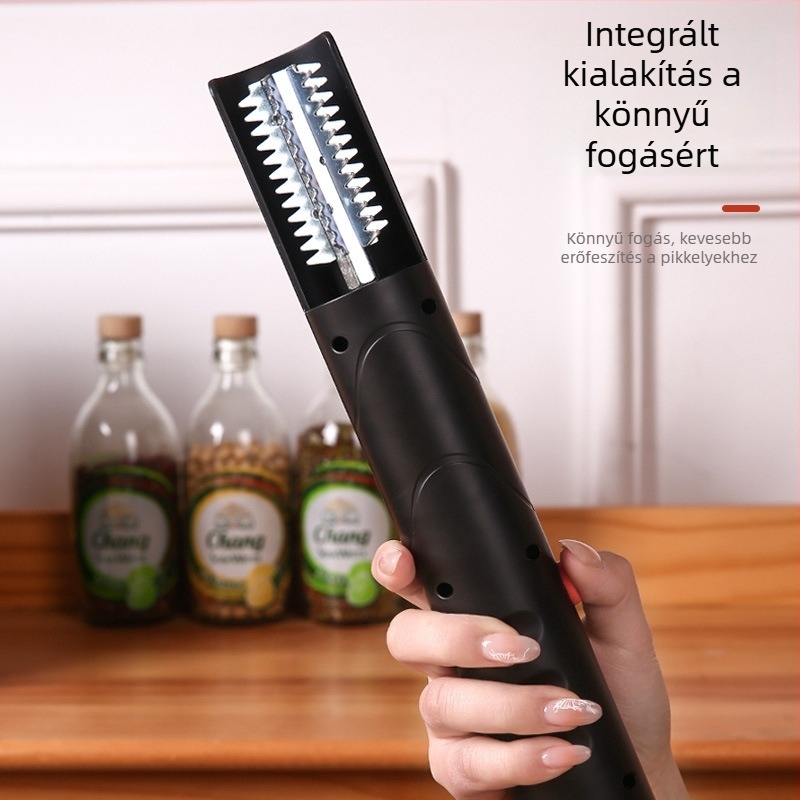 Elektromos hal pikkely eltávolító készülék, kézben tartható, újratölthető, automata, PP ház