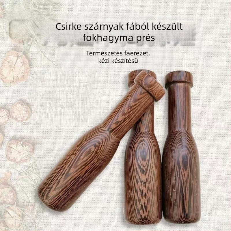 Fokhagymaprés Chicken Wing Wood-ból, modern minimalista dizájn