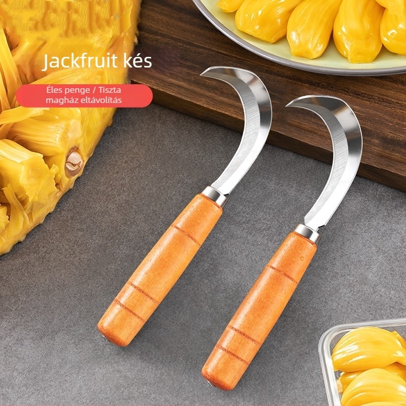 Rozsdamentes acél jackfruit kivágó kés — gyümölcsökhöz speciális eszköz, testreszabható dizájn, modern stílus, bevezetve 2020 télen