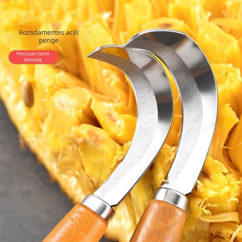 Rozsdamentes acél jackfruit kivágó kés — gyümölcsökhöz speciális eszköz, testreszabható dizájn, modern stílus, bevezetve 2020 télen