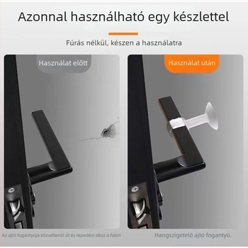 Silikon ajtóstopper, falra szerelhető CT-01, fúrás nélkül, modern egyszerű stílus