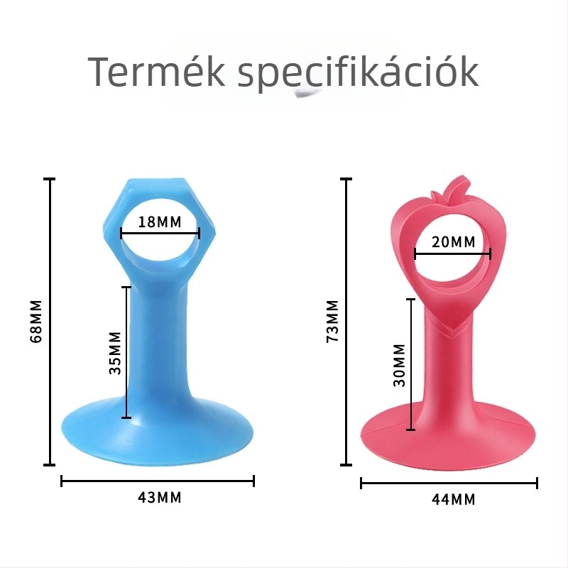 Silikon ajtóstopper, falra szerelhető CT-01, fúrás nélkül, modern egyszerű stílus