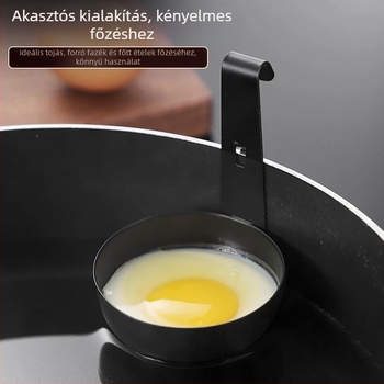 Szakácsoknak készült tojásfőző, nem tapadó felülettel, rozsdamentes acélból, hosszú fogantyúval, többfunkciós tojás pároló