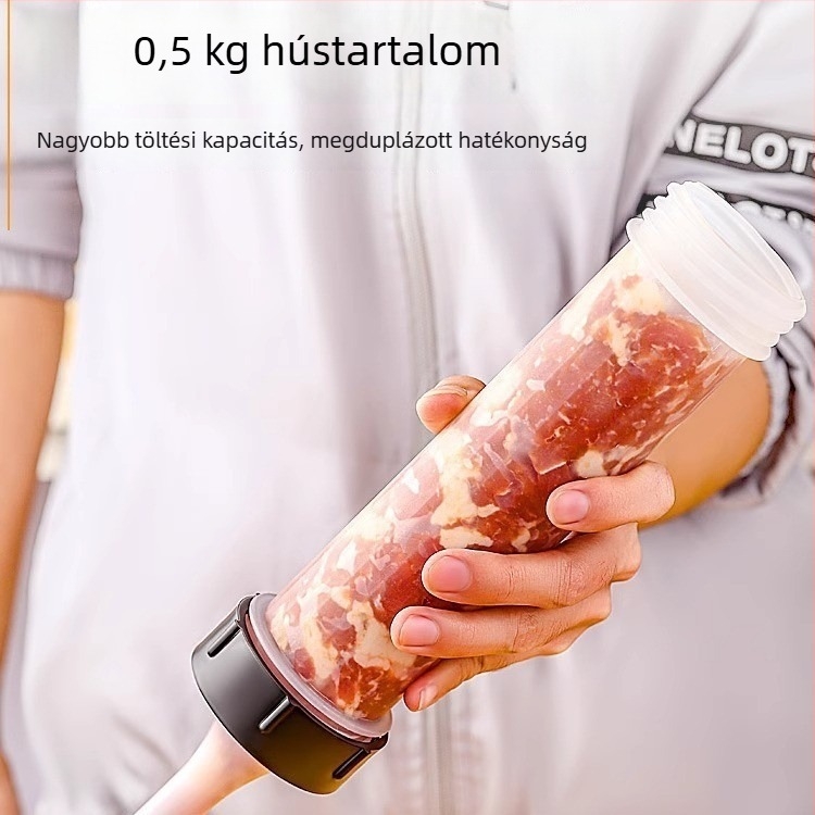 Kézi kolbásztöltő – kompakt otthoni használatra, töltőgép kolbászcsövekhez