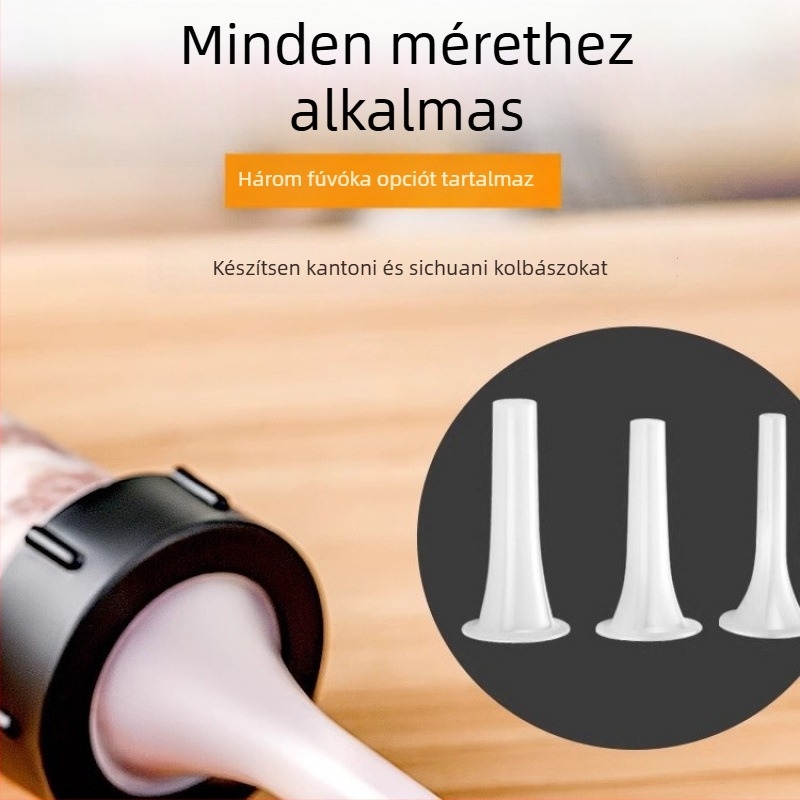 Kézi kolbásztöltő – kompakt otthoni használatra, töltőgép kolbászcsövekhez