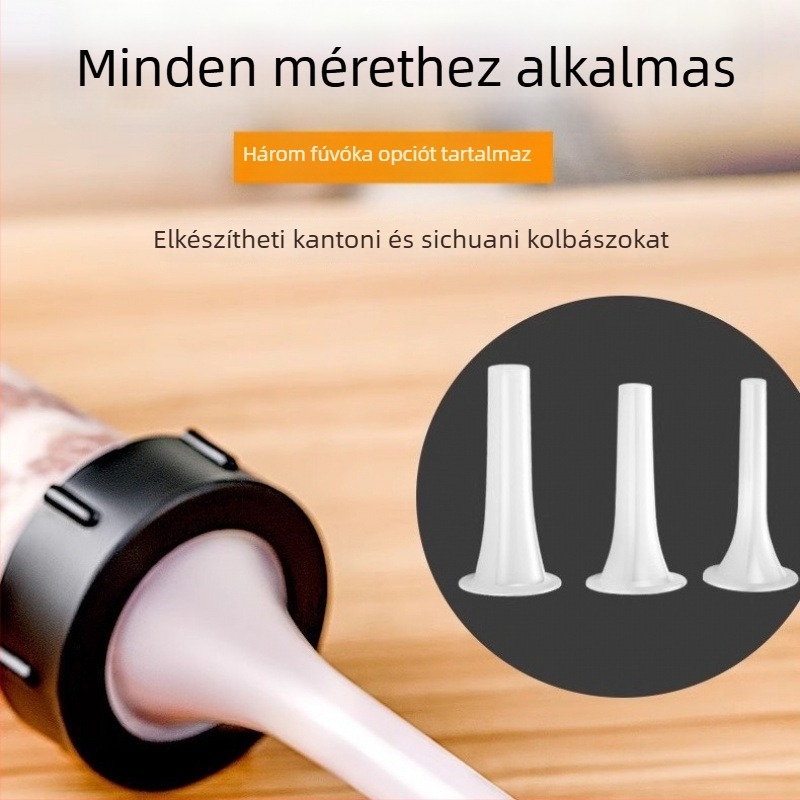 Kézi kolbásztöltő – kompakt otthoni használatra, töltőgép kolbászcsövekhez