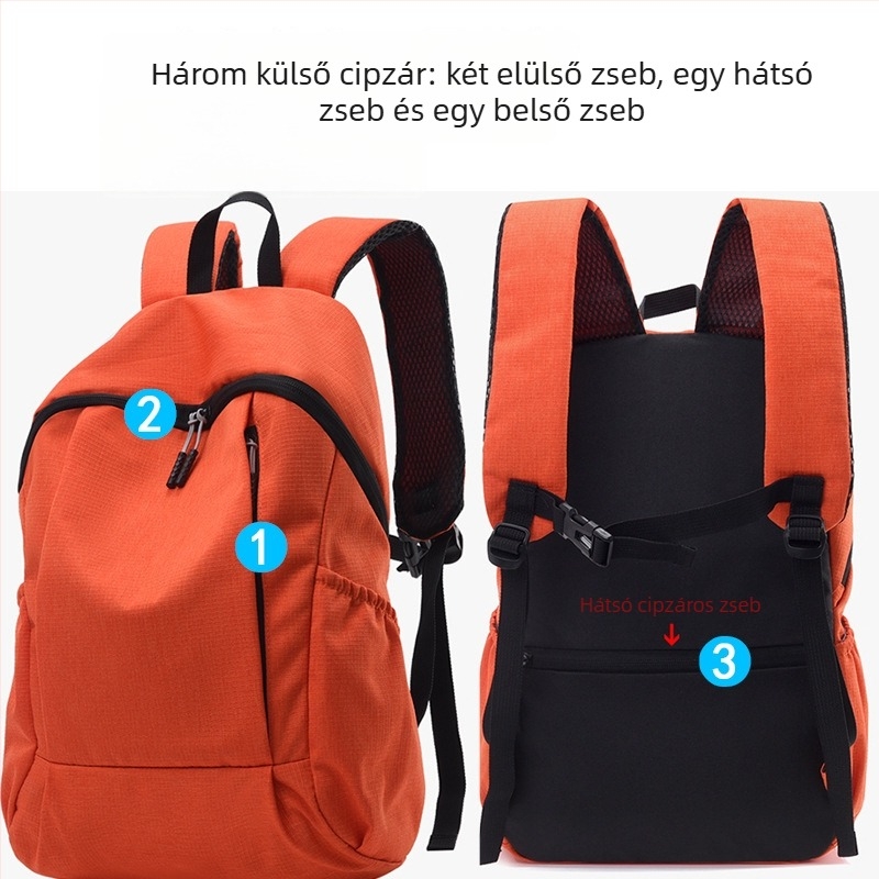 Hátizsák Oxford anyagból, 20–35L, 14 inch laptophoz passzol, kültéri sportokra, street stílus