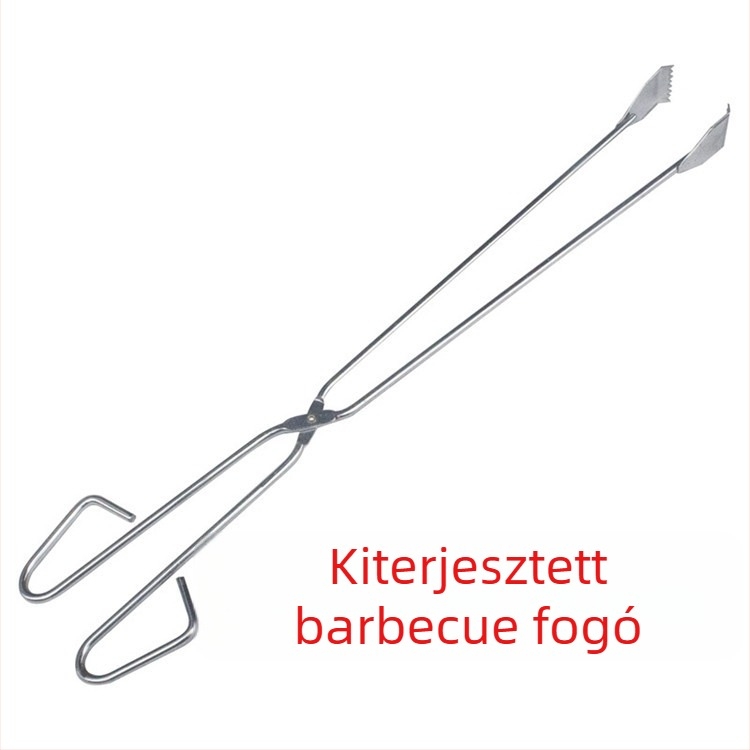 Kromált acélból készült grillszerszám-készlet — Butterfly roasted incense márka, tartalmaz szénfogót és szénklipet