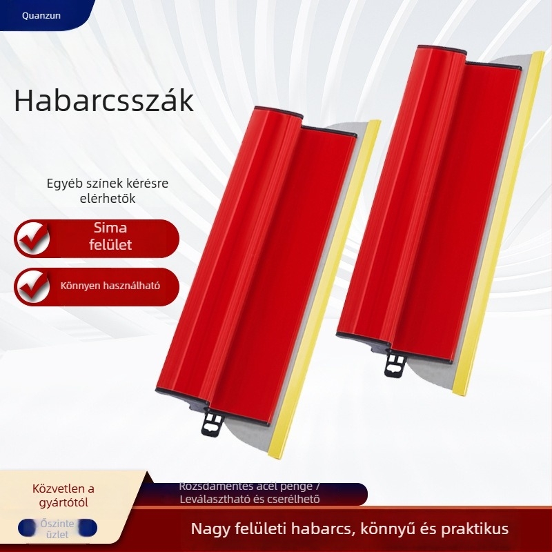 Lapos penge glettelő spatula, rozsdamentes acélból, eszköz falak kiegyenlítéséhez