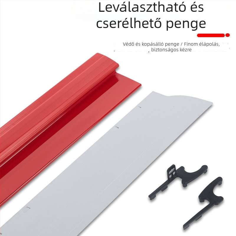 Lapos penge glettelő spatula, rozsdamentes acélból, eszköz falak kiegyenlítéséhez