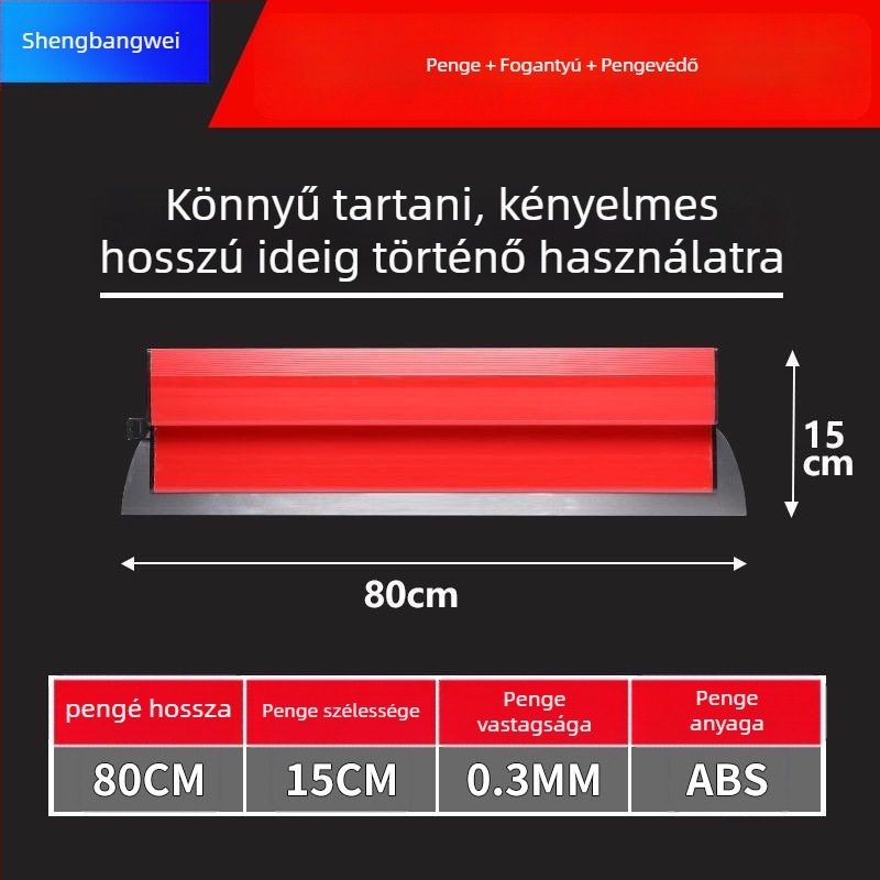 Lapos penge glettelő spatula, rozsdamentes acélból, eszköz falak kiegyenlítéséhez