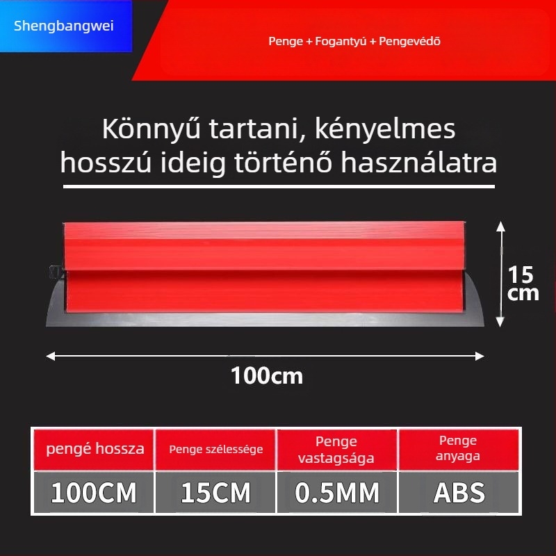 Lapos penge glettelő spatula, rozsdamentes acélból, eszköz falak kiegyenlítéséhez