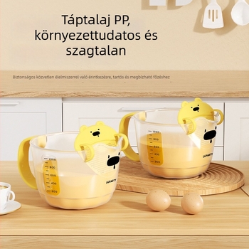 Tojásfolyadék szűrő mérőedény skálával, rizs mosó eszköz, PP konyhai tojásfelverő pohár