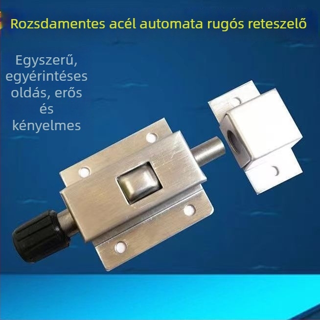 Kaixin O-típusú zár ajtókhoz és ablakokhoz, 201-es rozsdamentes acél, kefés felület, modern egyszerű stílus