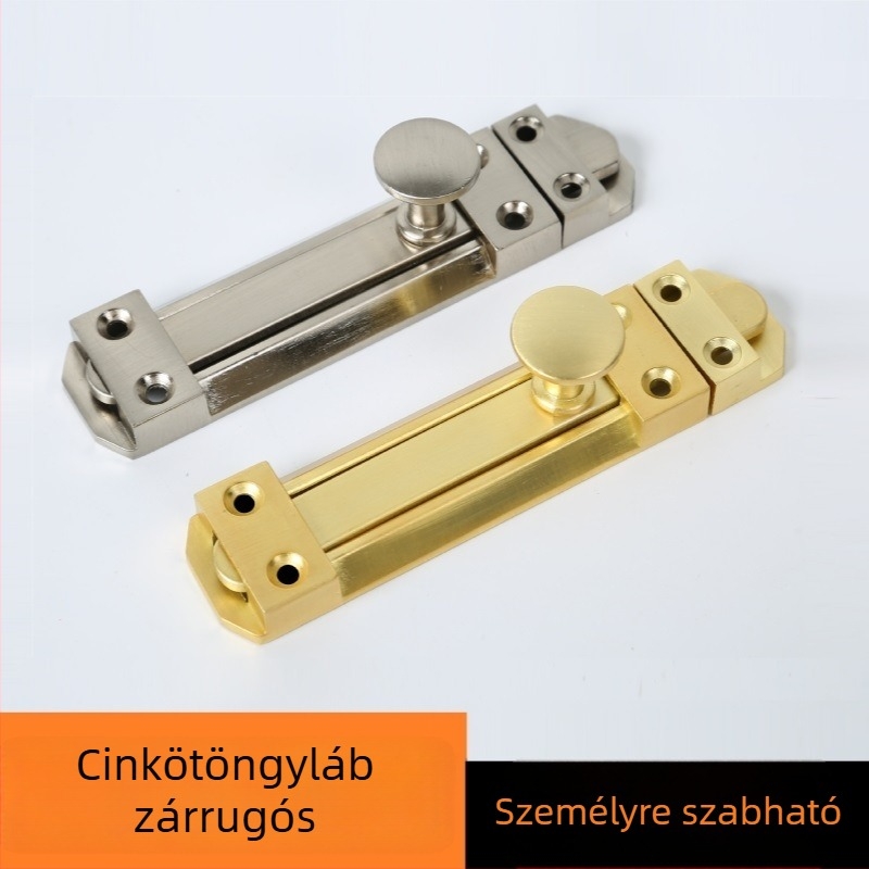 Type A reteszár, cinkötvözet anyagból, tömör mag, vastagított felület, modell 8219
