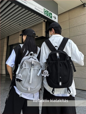 Unisex nylon hátizsák, 20–35 L, kompatibilis 16 hüvelykes laptophoz, vízlepergető, lélegző