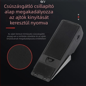 Rozsdamentes acél mágneses ajtózár riasztással, hordozható ajtóblokkoló otthonra és szállodába, kézi működtetés