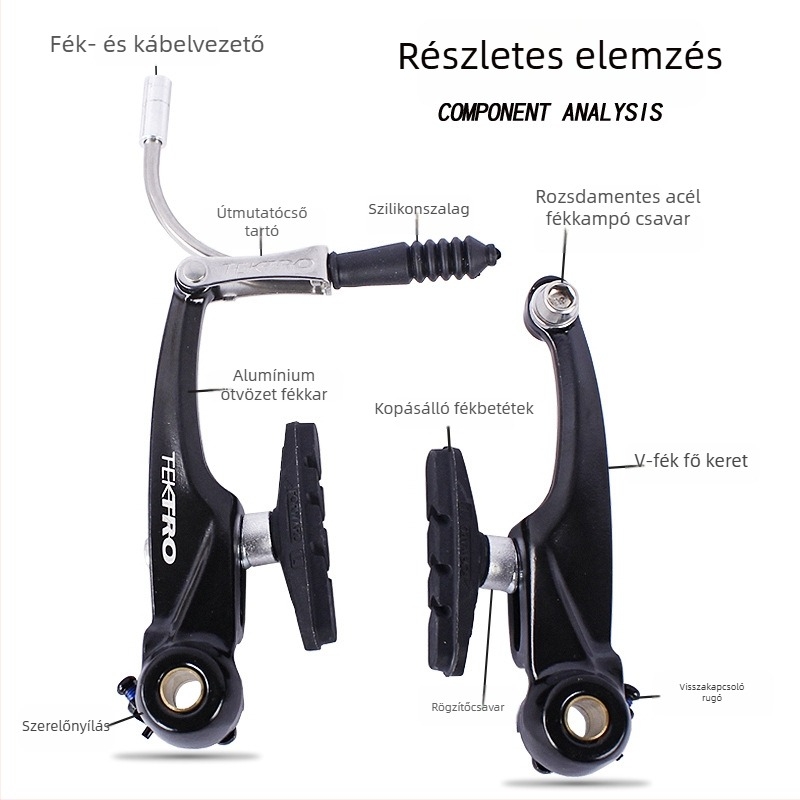 Alumínium ötvözetű V-fék csuklókészlet hegymászó kerékpárokhoz és összecsukható kerékpárokhoz