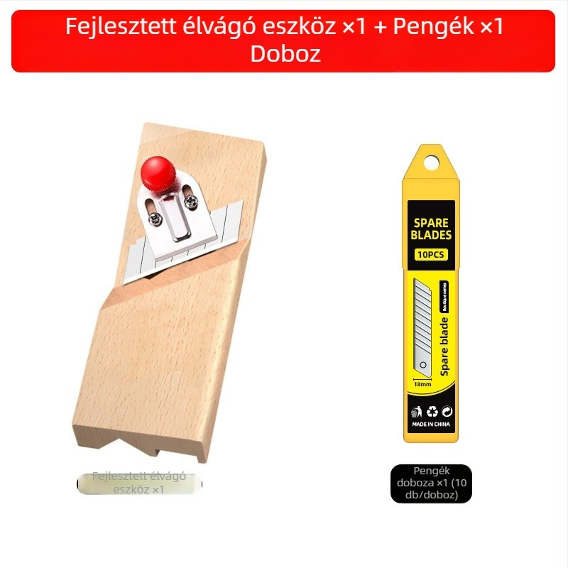 Gipszkarton él chamfer eszköz, V-szögű 45°, kétirányú használatú vágó kés, famegmunkáláshoz
