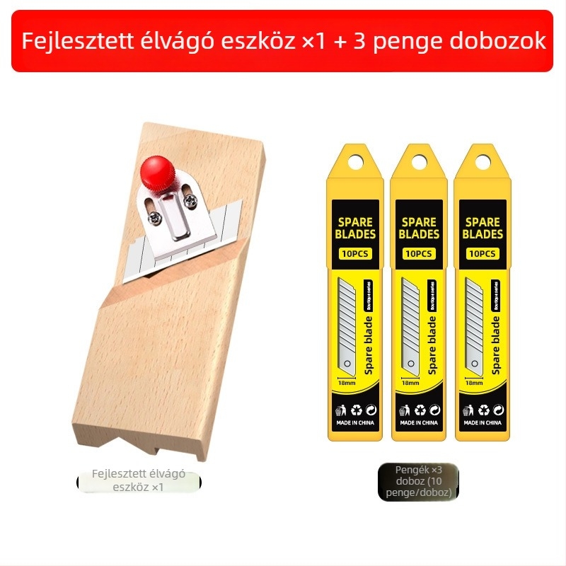 Gipszkarton él chamfer eszköz, V-szögű 45°, kétirányú használatú vágó kés, famegmunkáláshoz