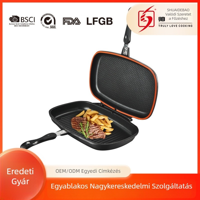 Alumínium tapadásmentes serpenyő RD-KP, 7–8 cm mély, gáztűzhelyhez