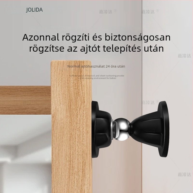 Ajtóstop szilikonból, vákuumos felülettel, padlóhoz rögzített, modell JY-104, automata vezérlés, fúrás nélkül