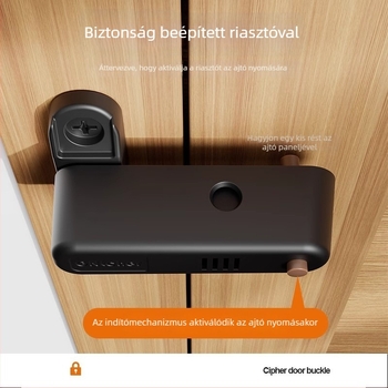 Riasztó ajtóstopper – záró típus, alumíniumötvözet, elektroplattolt felület, Belonsier, modern minimalist stílus