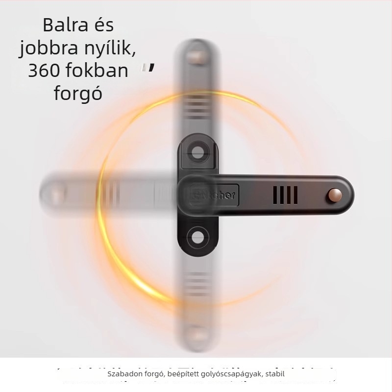 Riasztó ajtóstopper – záró típus, alumíniumötvözet, elektroplattolt felület, Belonsier, modern minimalist stílus