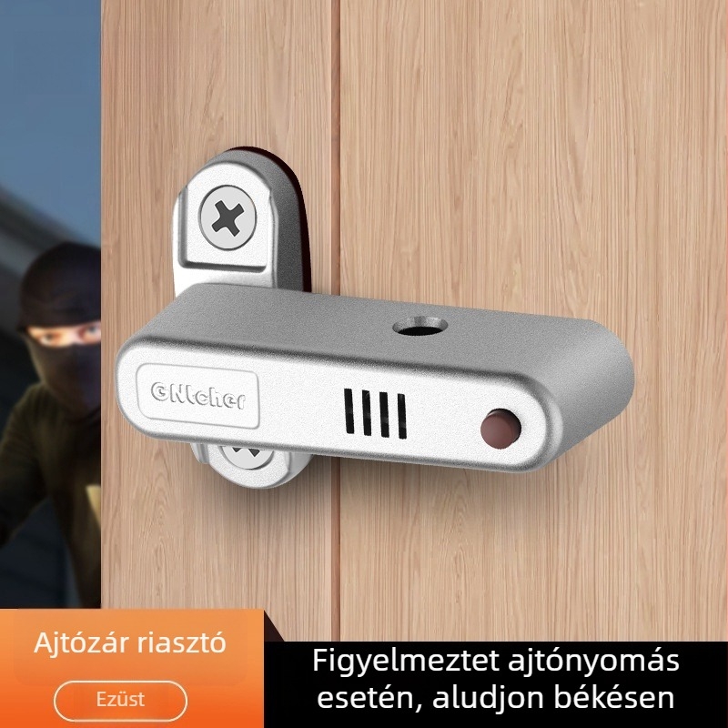 Riasztó ajtóstopper – záró típus, alumíniumötvözet, elektroplattolt felület, Belonsier, modern minimalist stílus