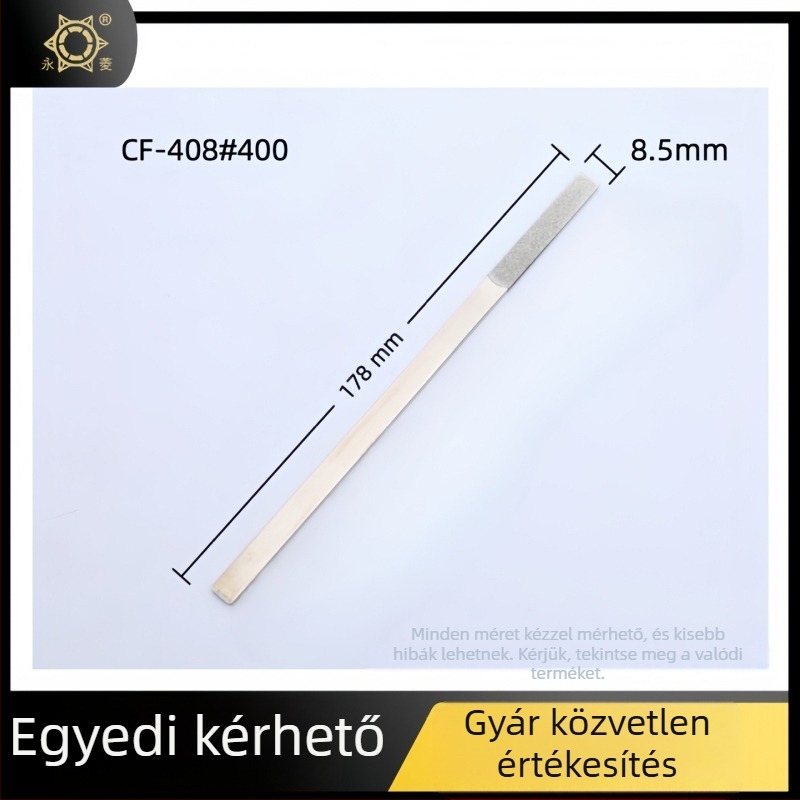 Különféle gyémánt sík reszelő készlet középfogú, egyszálcsiszoló szemcével, nemvasfémekhez